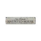 Custom Family Haunted House Sign - Rustic Hand Made Halloween Wooden