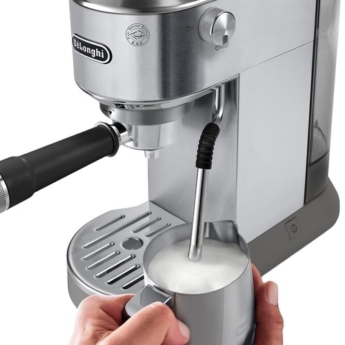 DeLonghi EC890.M Dedica Duo EC890.M Espresso Coffee Machine, Silver - Picture 3 of 7