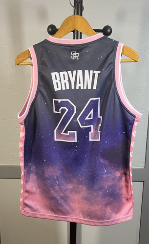Maglia basket Srelix Kobe Bryant x Juice WRLD Legend rosa taglia large - Foto 7 di 9