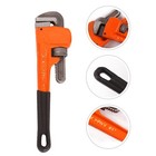 1Pc Iron Drainer Wrench Practical Wrench Plumbing Repair Tool (Orange)