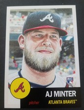2018 TOPPS LIVING SET AJ MINTER ATLANTA BRAVES RC #119