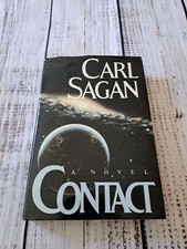 Contact by Carl Sagan (1985) Hardcover 1st Edition / 1st Printing w/Dust Jacket