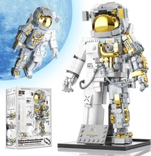 Space Astronaut Building Block for Boy 12+, Astronaut Building Block Set Flexibl