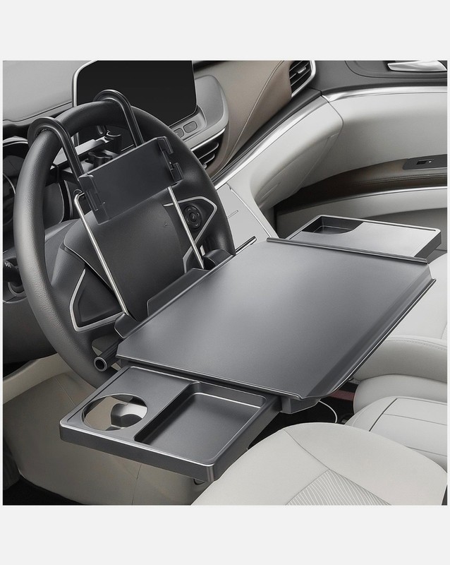 Large Car Table / Tray / Mesa with Phone / Drink Holder Rideshare accessory