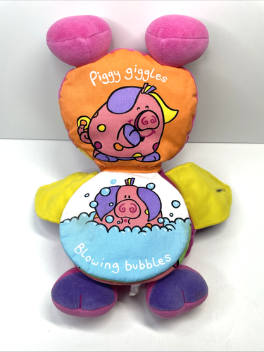 Peluche morbido Jellycat Jelly Kitten Piggy Giggles scenario stropicciato libro sonoro - Foto 4 di 10