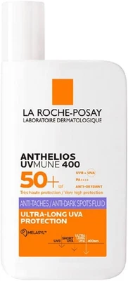 La Roche-Posay Anthelios Uvmune 400, Fluido Anti-Macchie Pigmentarie SPF50+, per