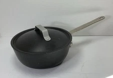 Vintage Calphalon Commercial Aluminum 2 Qt Chefs Sauce Pan 142 With Lid