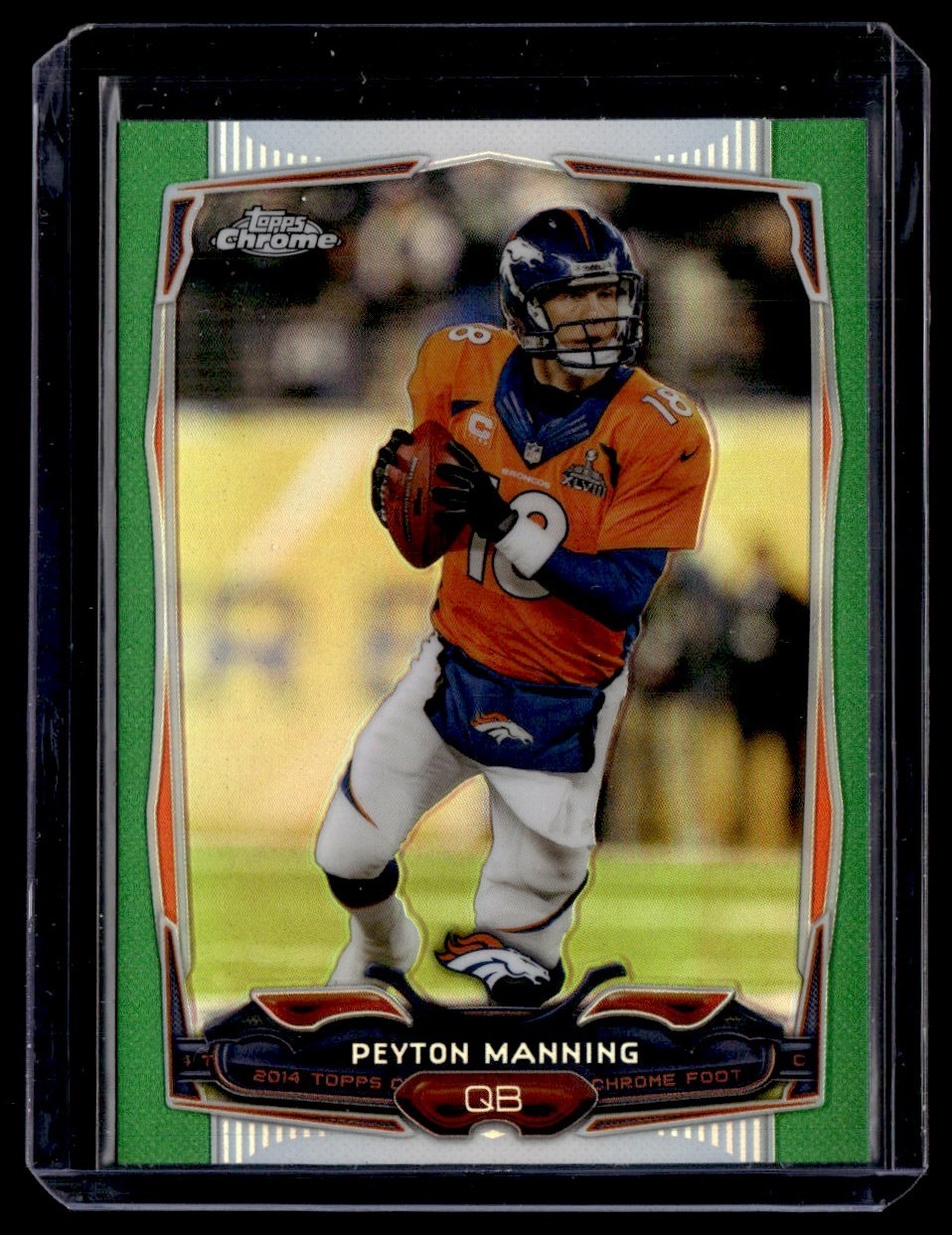 2014 Topps Chrome Green Refractor Peyton Manning #42