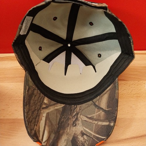 Komatsu Camouflage Hat Cap Hunter Orange Logo And Accents Adjustable Strapback  - Picture 8 of 9