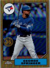 2022 Topps Chrome 1987 Topps #87BC-8 George Springer Toronto Blue Jays