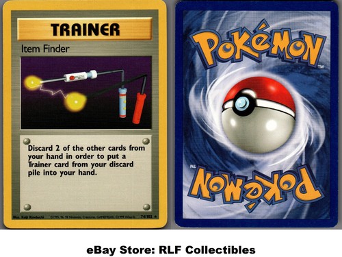 1999 Pokemon, Base Set, #74/102 Item Finder, Rare