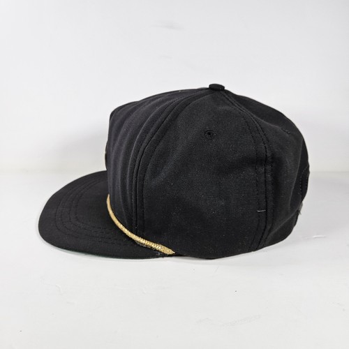 Cappello Berretto Vintage Shell Oil Gas Logo Metallo di BTS Strapback Nero Verde Made in USA - Foto 2 di 12