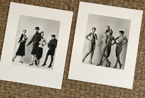 Helmut NEWTON SET OF TWO prints 1981 Paris Sie Kommen 1992 13x16 MATTED MOUNTED - Picture 2 of 8