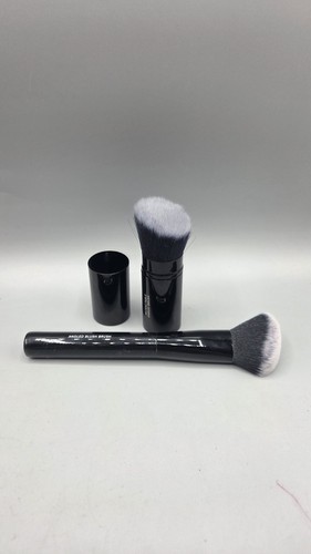 Laura Geller Retractable Kabuki Brush  And Angled Blush Brush (NEW) - Picture 1 of 2