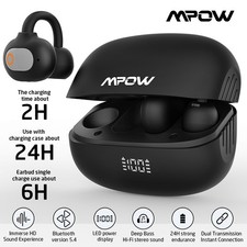 Wireless Clip on Earphones Open Ear Earbud Bluetooth 5.4 Earbuds Sport Headphone