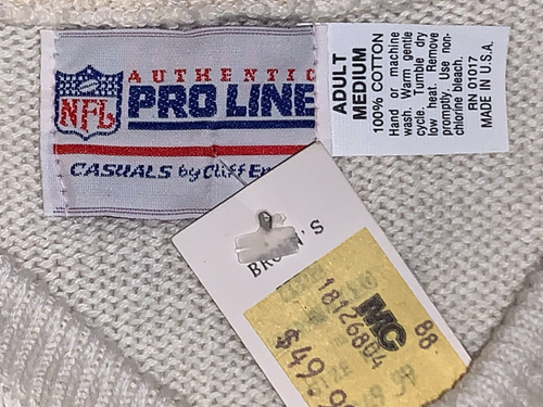 MAGLIONE MEDIO VINTAGE PRO LINE CLIFF ENGLE NFL MIAMI DOLHINS MADE IN USA NUOVO - Foto 4 di 5