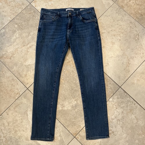 Mavi Jeans Jake Men's 34x32 Blue Denim Slim Leg Medium Wash Stretch Cotton Blend - Picture 2 of 11