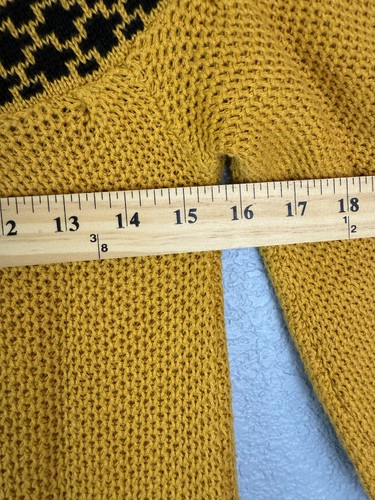 Aryeh Pullover Damen kleines Muster Wasserfallausschnitt Pulli Strick Retro Mod - Bild 10 von 10
