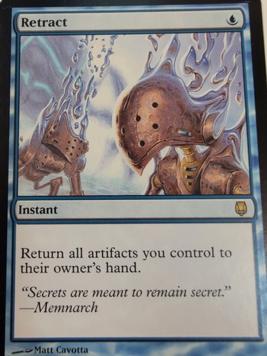 1x Retract MTG Darksteel Regular Damaged