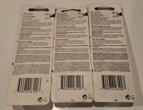 3 X Revlon Colorstay Eye Shadow Primer #100 Universal Shade PACK OF 3 - NEW SEAL - Picture 2 of 2