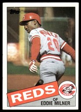 1985 Topps Eddie Milner Cincinnati Reds #198