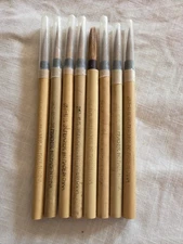 287-10 M. Grumbacher INC Set Of 8 Artist's Brushes