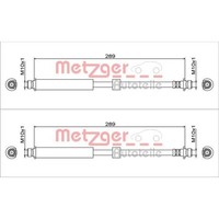 2X Metzger BremsschlÄUche Hinten Beidseitig Passend FÜR Land Rover Discovery