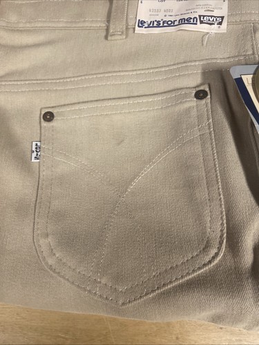 Vintage Levis Action Jeans Tan Beige White Tab New w Tags 1984 Olympics NOS NWT - Picture 4 of 13