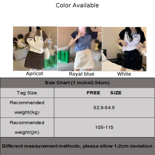 Womens Short Sleeve Lapel Colorful T-shirt Printing V-Neck Summer Clothes - Picture 8 of 15