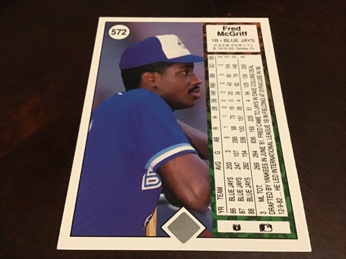 FRED McGRIFF Oddball Insert & Regular issue Baseball BLUE JAYS Lot #2 YOU CHOOSE - Picture 380 of 400