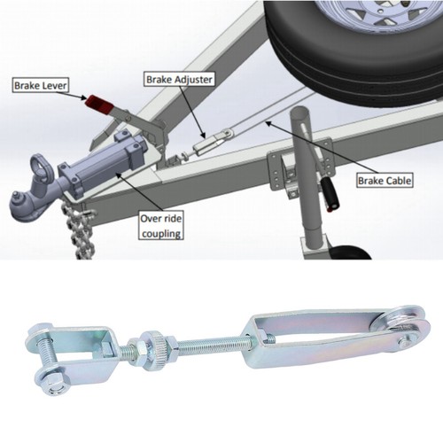 Trailer Park Hand Brake Cable Adjuster 240mm Long Stainless Steel Galvanized For - Picture 8 of 12