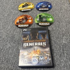 Command & Conquer Generals Deluxe Edition PC Game 4 Disks And Manual 
