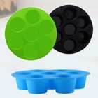 3Pcs Silicone Baking Moulds Round Cake Molds Random Color for Home and Store Use