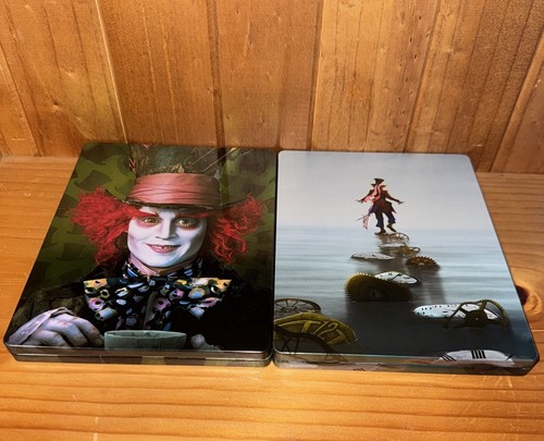 Alice in Wonderland And Alice Through the Looking Glass Blu-Ray Steelbook