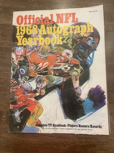 Official Nfl 1968 Autograph Yearbook