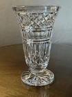 Large VTG Waterford 10"H  Centerpiece Footed Crystal Vase OLDER MARK!