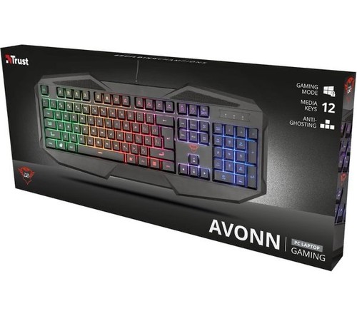 Trust Gaming 22514 GXT 830-RW Avonn Gaming Keyboard LED Illuminated, UK Layout - Picture 3 of 3