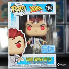 Funko Pop! X-Men '97 Gambit (Genosha Battle) #1540 Exclusive And Pop Protector 