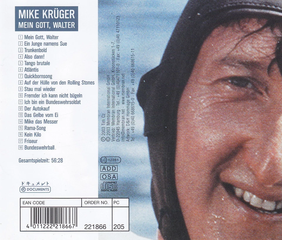 MIKE KRÜGER - CD - MEIN GOTT, WALTER - Bild 2 von 2