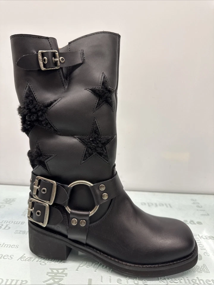 Botas Dingo Star Mid Color Negro Mujer Talla 7, Usadas. Foto 3 de 4