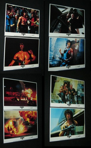 Original RAMBO III 11X14 Lobby Card Set Near Mint - Mint SYLVESTER STALLONE - Picture 1 of 5