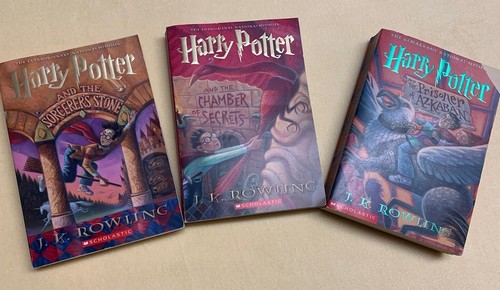 Harry Potter 3 Bücher Stein der Weisen, Kammer des Schreckens, Azka von J. K. Rowling