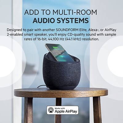 Belkin SoundForm Elite Hi-Fi Smart Speaker & Wireless