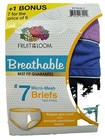 Fruit of the Loom Multicolor Briefs for Girls