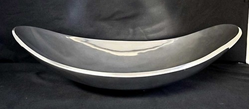 Nambe Grande Lava Bowl model 669 Large 22" Oval Metal Alloy Bowl - Picture 5 of 16