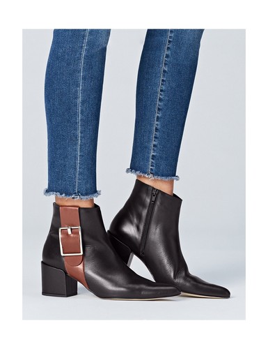 With 4 Uk black Colour And Find Straps Zips Boots Black Block Women's Ankle PO11Utq