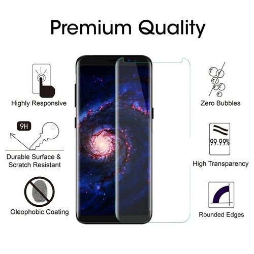 3X Premium Curved Tempered Glass Screen Protector For Samsung Galaxy Note 8 Gold - Picture 4 of 6
