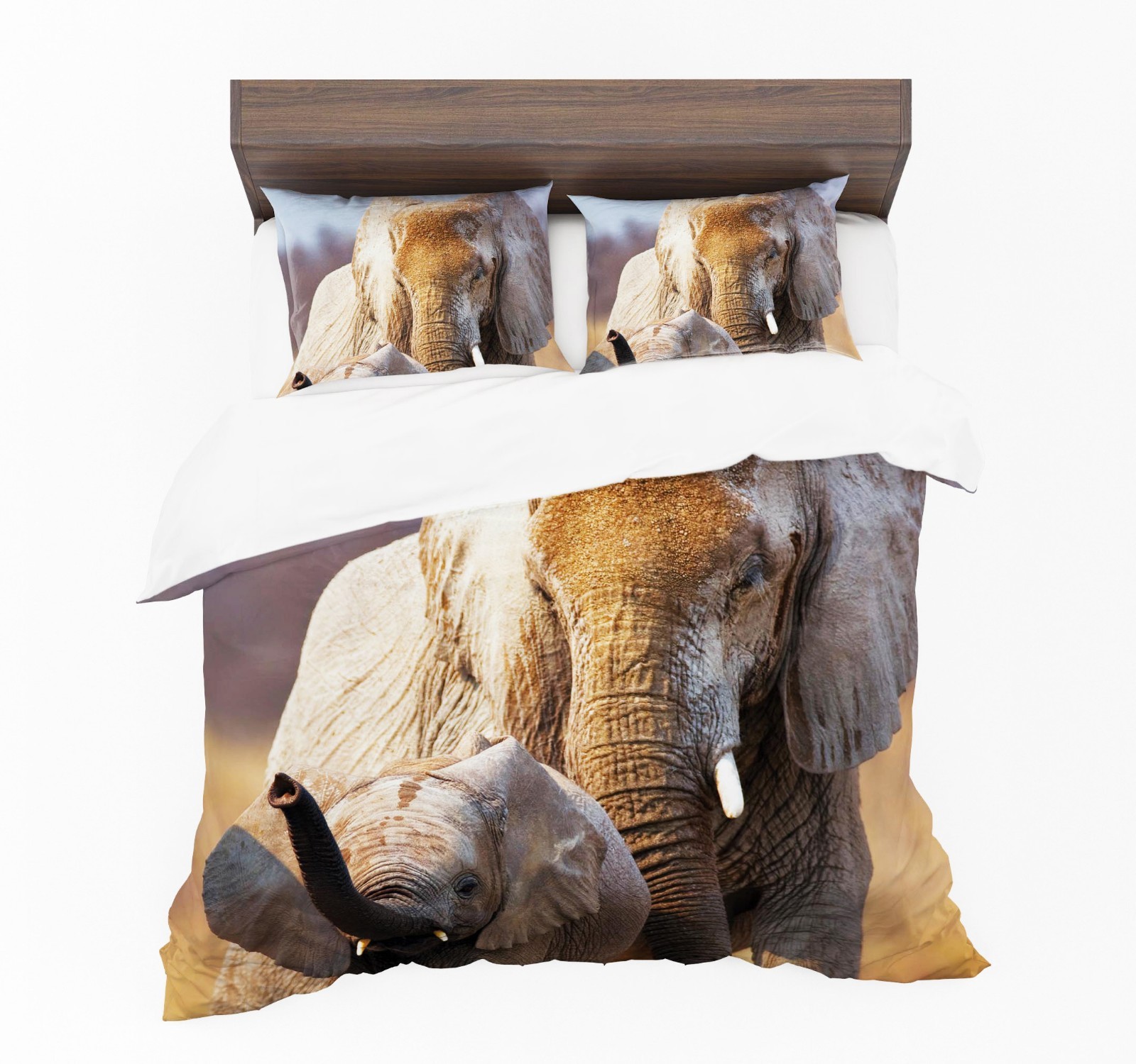UK Made 3D Baby Elephant Mother Photo Print Duvet Covers Covers Covers or Tapestry or Cushions 44c82e UK Made 3D Baby Elephant Mother Photo Print Duvet Covers Covers Covers or Tapestry or Cushions 44c82e