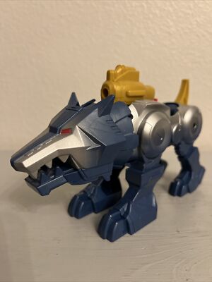 POWER RANGERS SILVER WOLF ZORD 8  L  4  T FIGURE TOY (PRE-OWNED) 