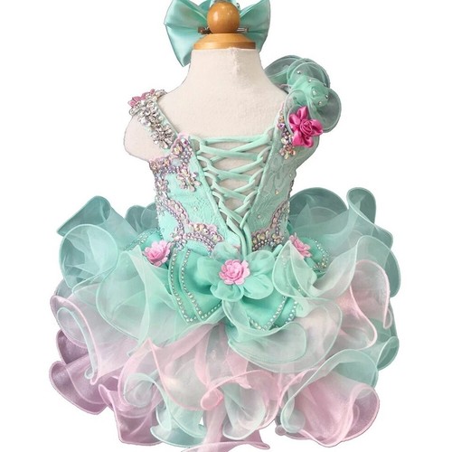 Jenniferwu Baby Girl Pageant Dress Handmade Beaded Dresses 4T - Picture 5 of 5